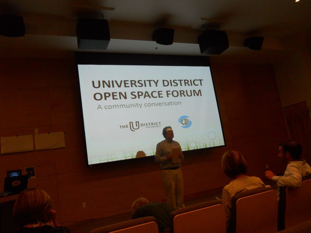                      Event Recap: U District Open Space Forum
                     