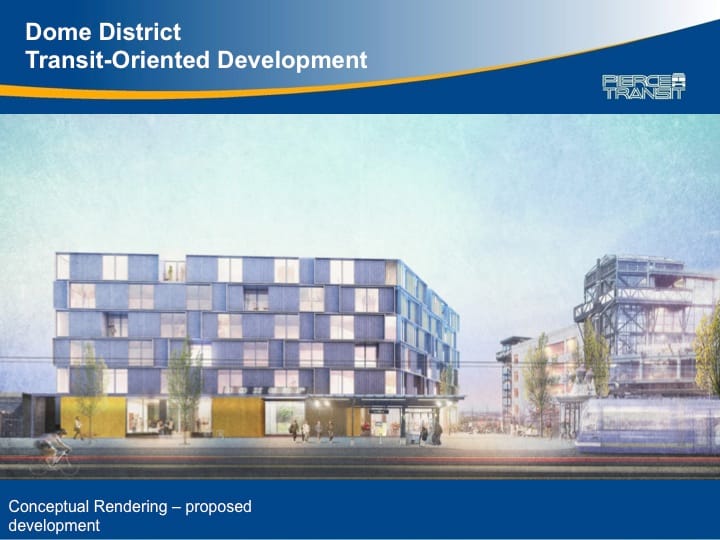 Pierce Transit Planning TOD at Tacoma Dome Station
