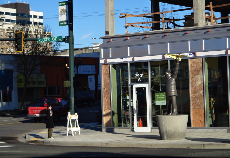 Craig Skotdal thinking about someday when Everett is booming. (Photo by Ryan Countryman)