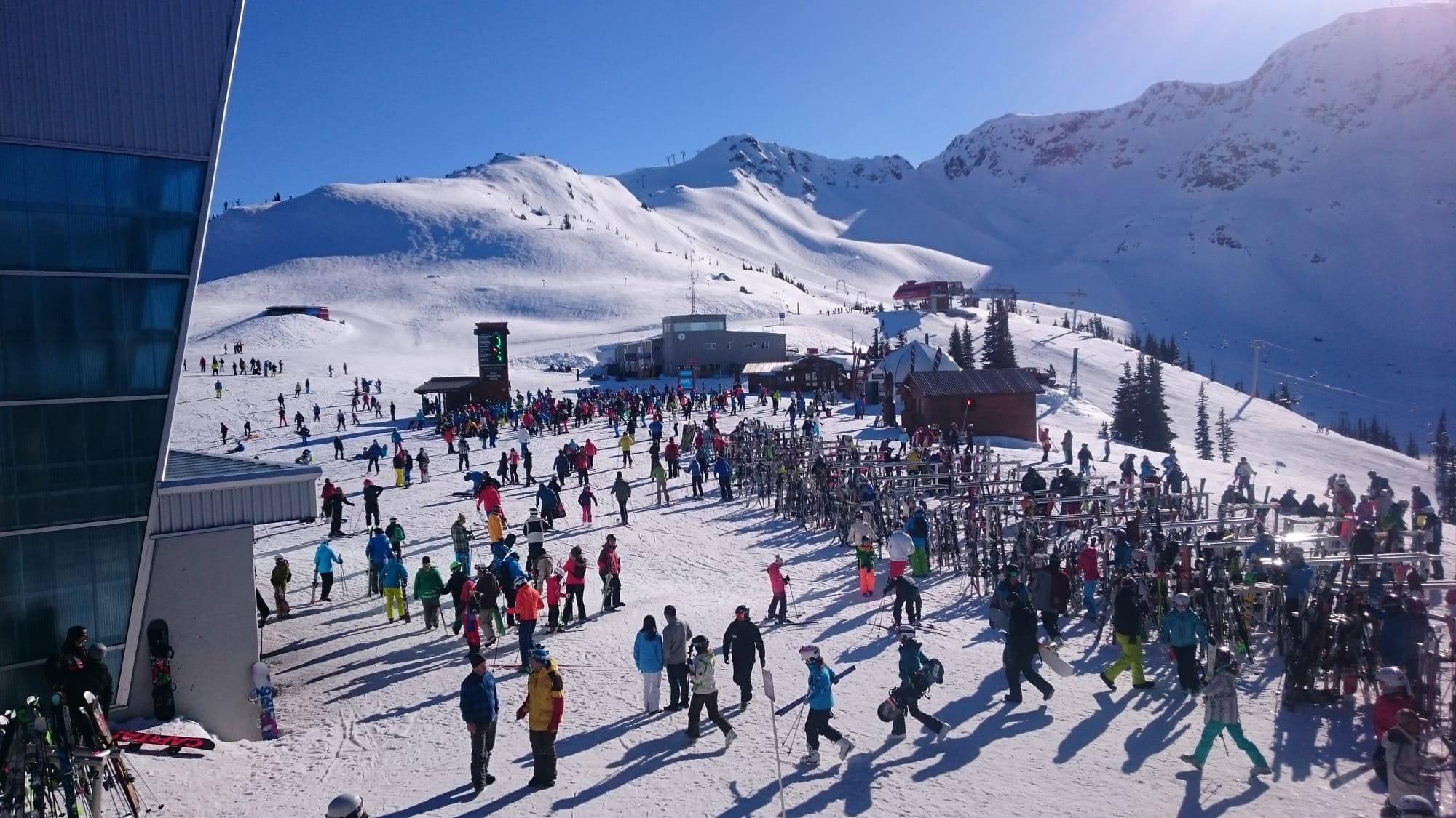 People on Whistler's slopes show trust of strangers in a different way to in a city. (Photo by Sarah Oberklaid). 