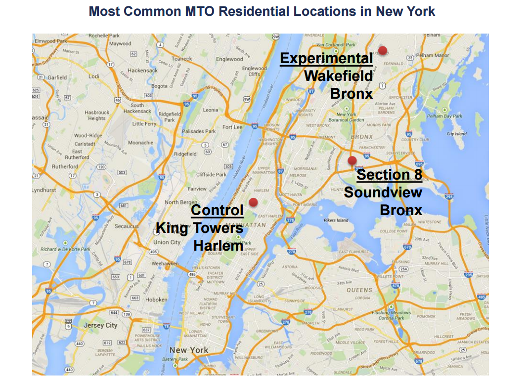 Neighborhoods that are only a short subway ride away can have dramatically different effects on people's lives.