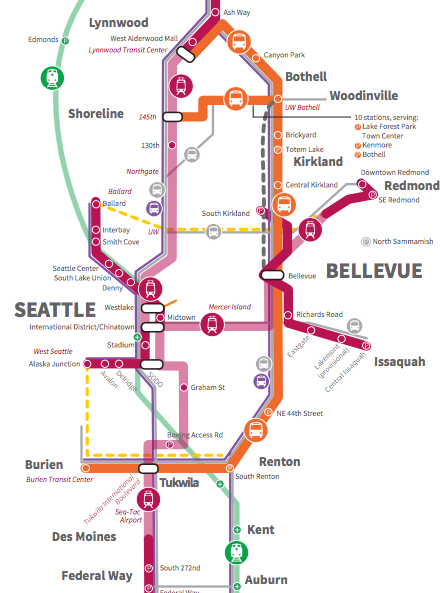 Updated Sound Transit 3 draft plan map. (Sound Transit)