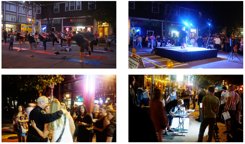 Pike/Pine in use by people instead of cars. (City of Seattle)