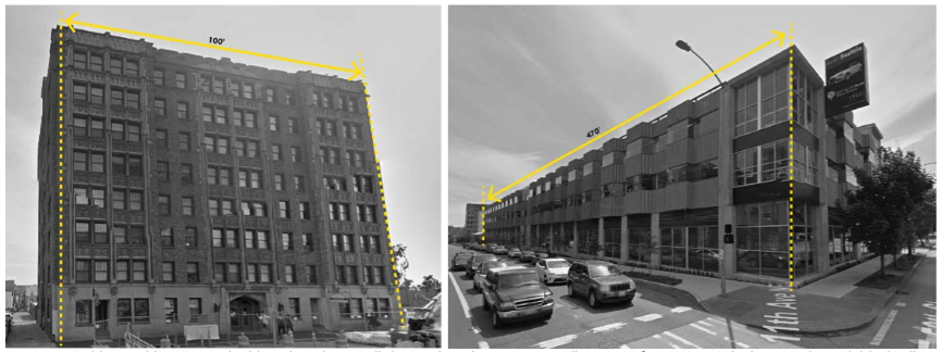 Large buildings in the University District. (City of Seattle)