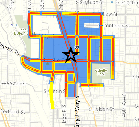 Zone 30 around Othello Station. (City of Seattle)