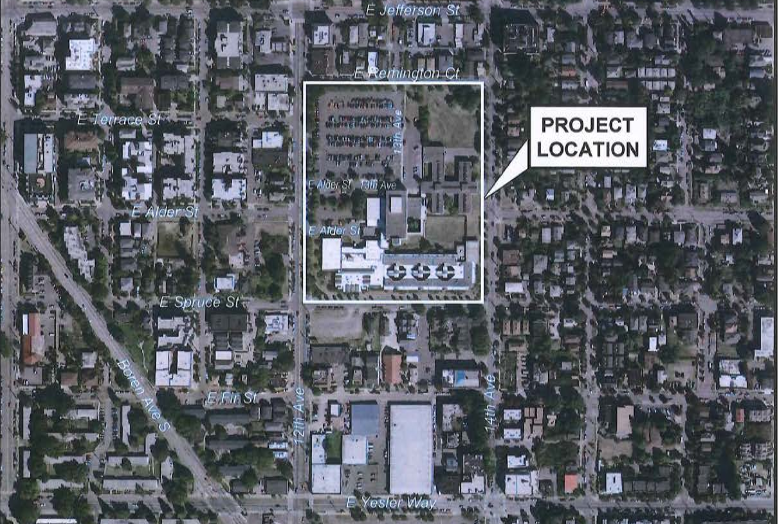 Here is the site from an aerial view.