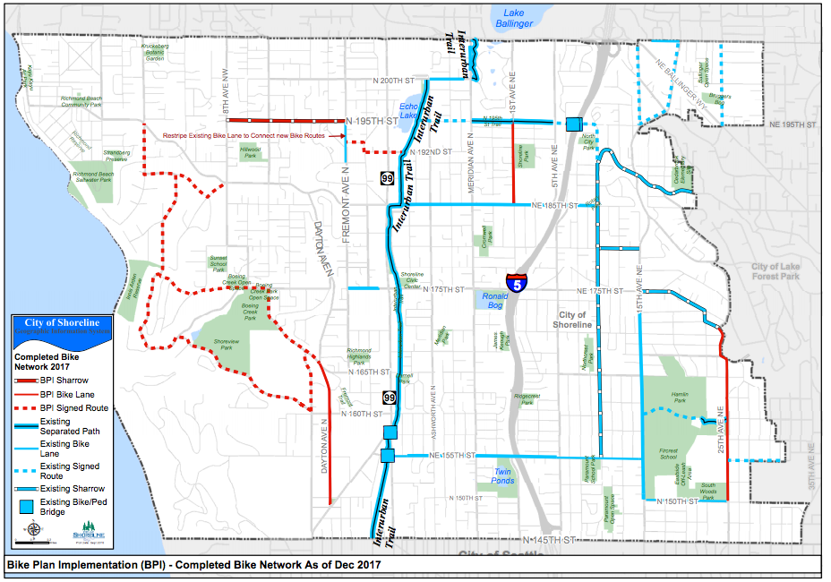 Shoreline Plans To Implement More Bike Facilities In 2017
