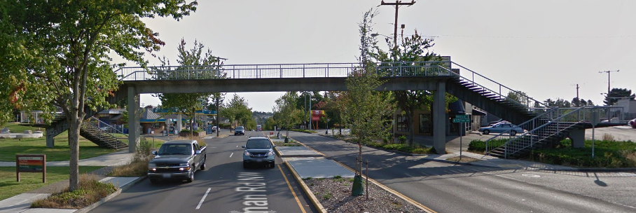 Current Holman Road crossing at Dick's. (Google Maps)