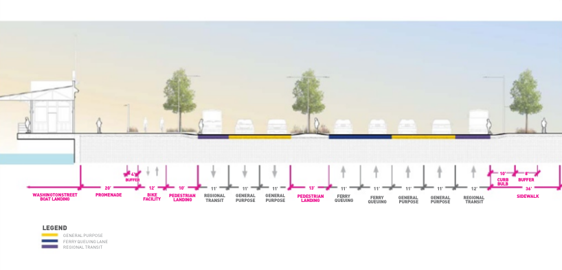 Alaskan Way south of Washington Street. (City of Seattle)