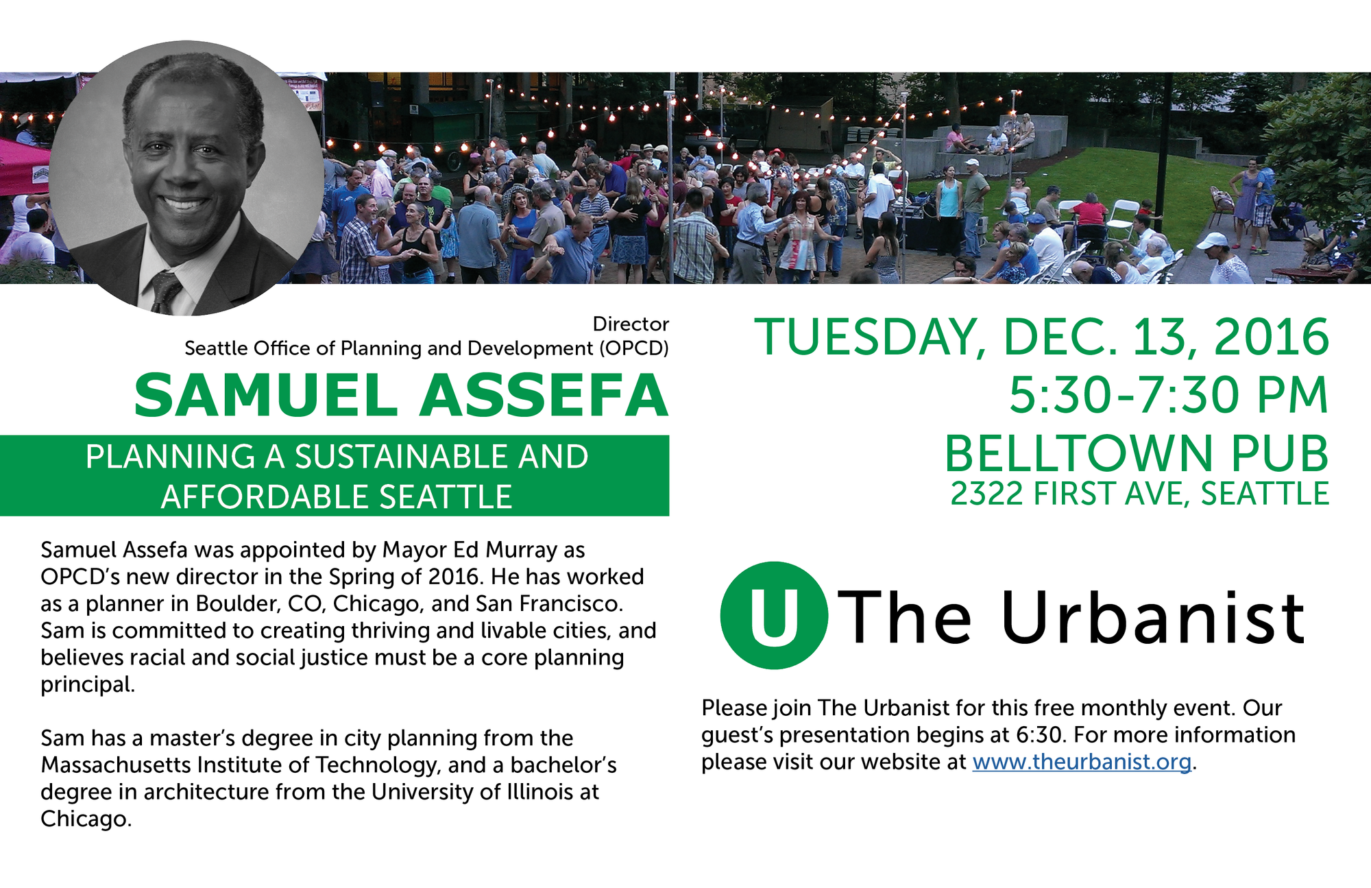 Reminder: Next Meetup and Speaker Tomorrow, Tuesday, December 13