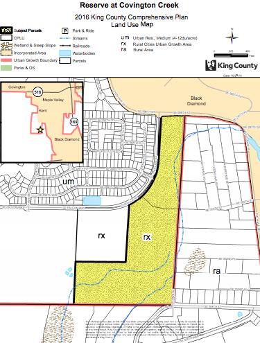 Contingent FLUM change near Black Diamond. (King County)