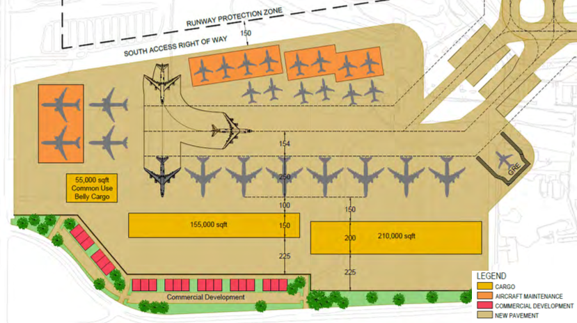 Option 1 of the South Aviation Support Area. (Port of Seattle)