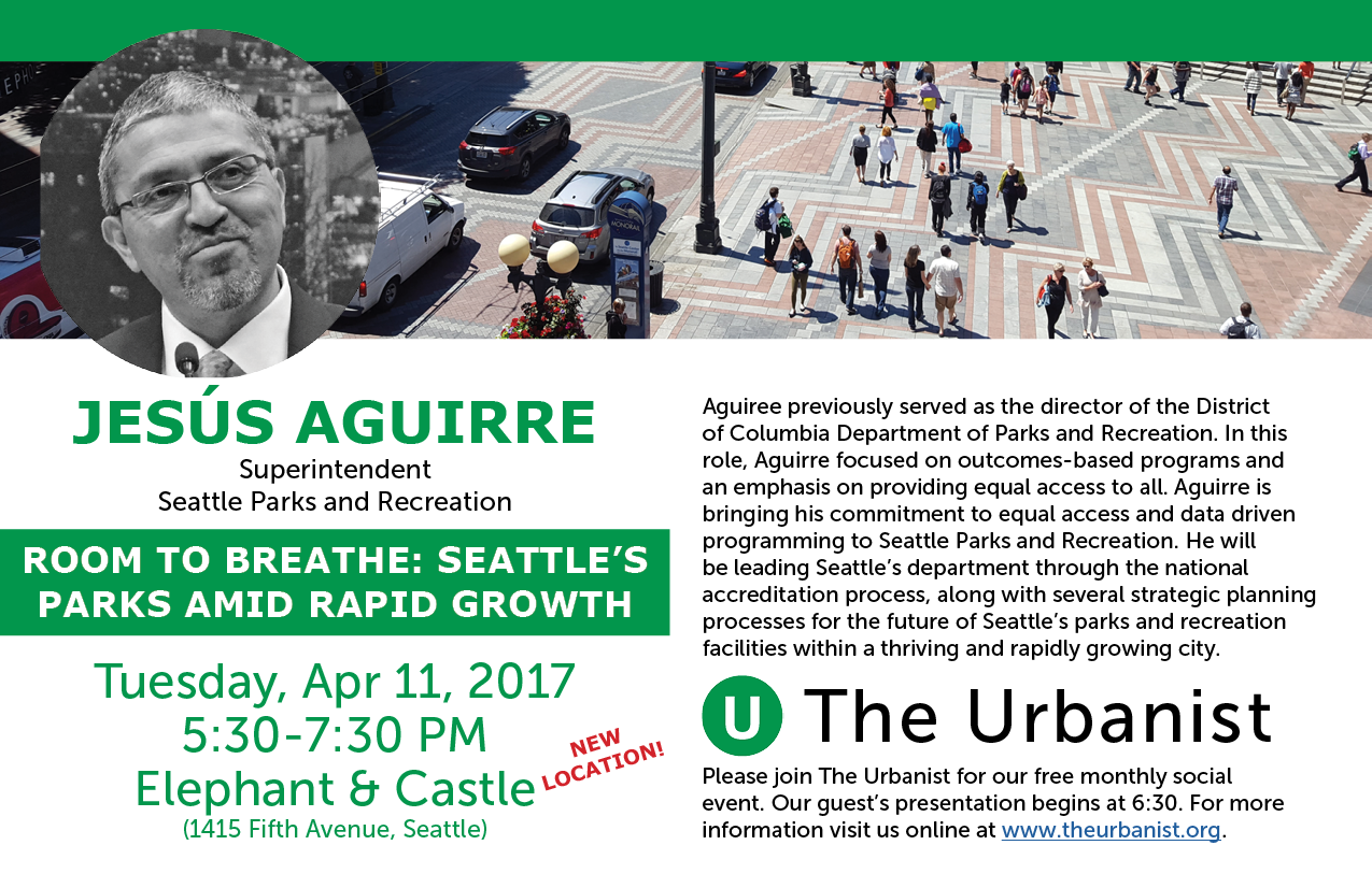 Next Urbanist Meetup Is Tuesday, April 11th