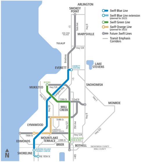 Community Transit's vision for Swift expansion. (Community Transit)