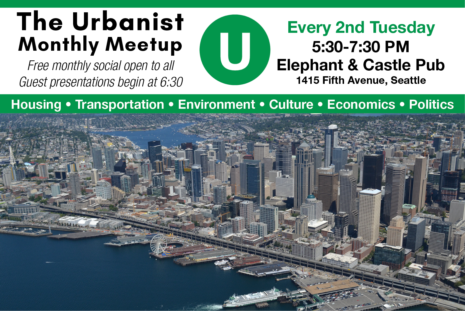 Next Urbanist Meetup Is Tuesday, August 8