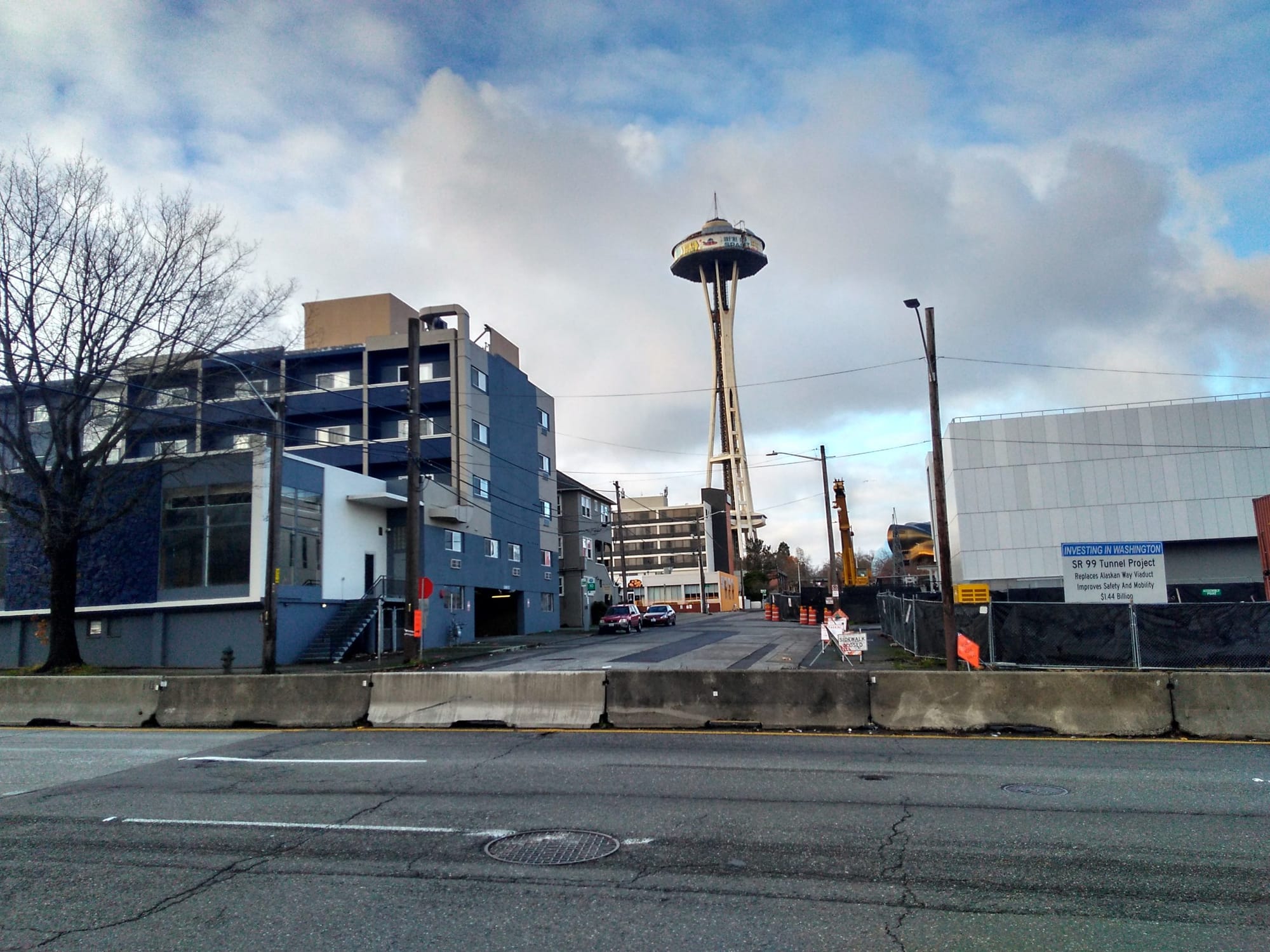 Reconnected Thomas Street at Aurora to Get Traffic Diverter
