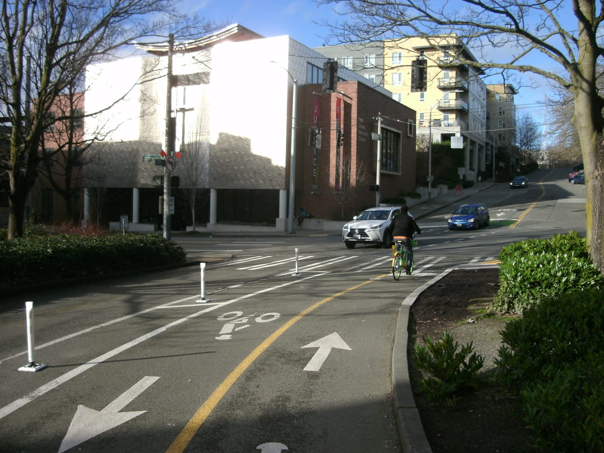                      2nd Avenue’s Extended Bike Lane Officially Opens through Belltown
                     