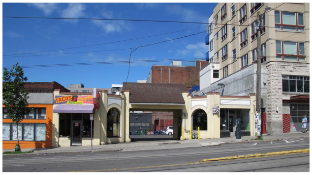 A recent photo of the Eldridge Tire Company Building. (The Johnson Partnership)