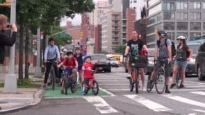 Midweek Video: Families Celebrate Brooklyn’s 4th Ave Protected Bike Lane