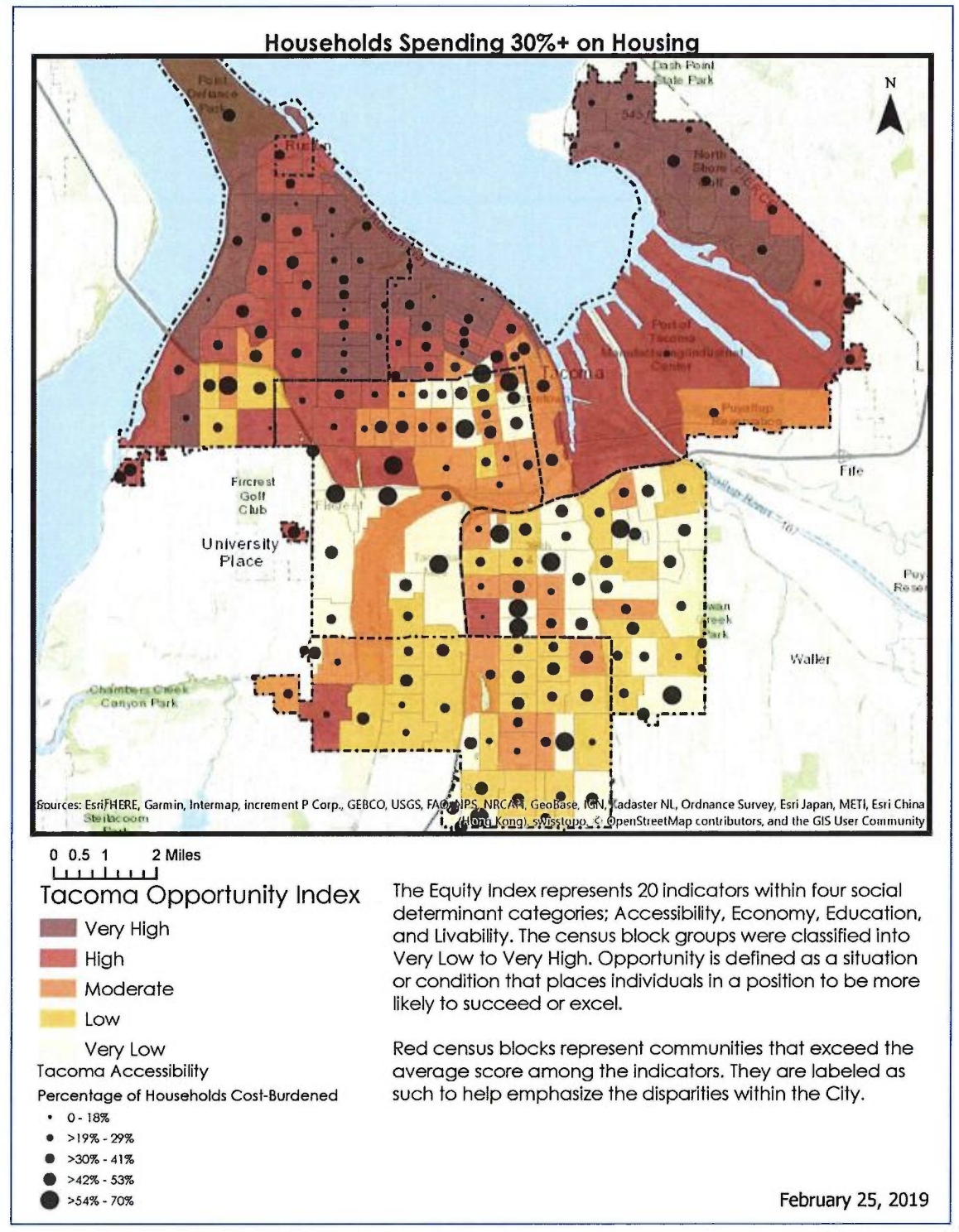 Index of access to opportunity and affordable housing. (City of Tacoma)