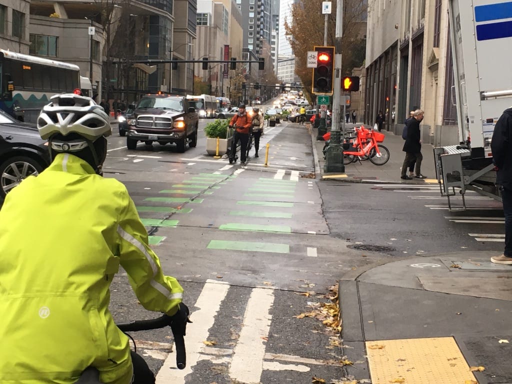                      New Data Shows Seattleites Are Ditching Their Cars for Bikes and Transit
                     