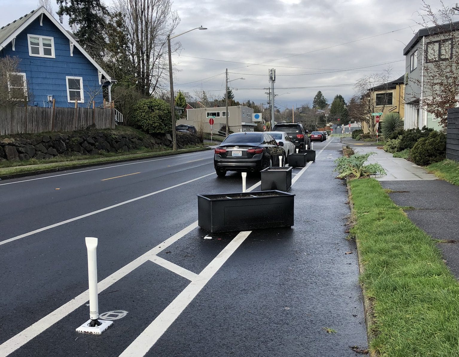 Planter Boxes in South Seattle Bike Lane Removed After Complaints