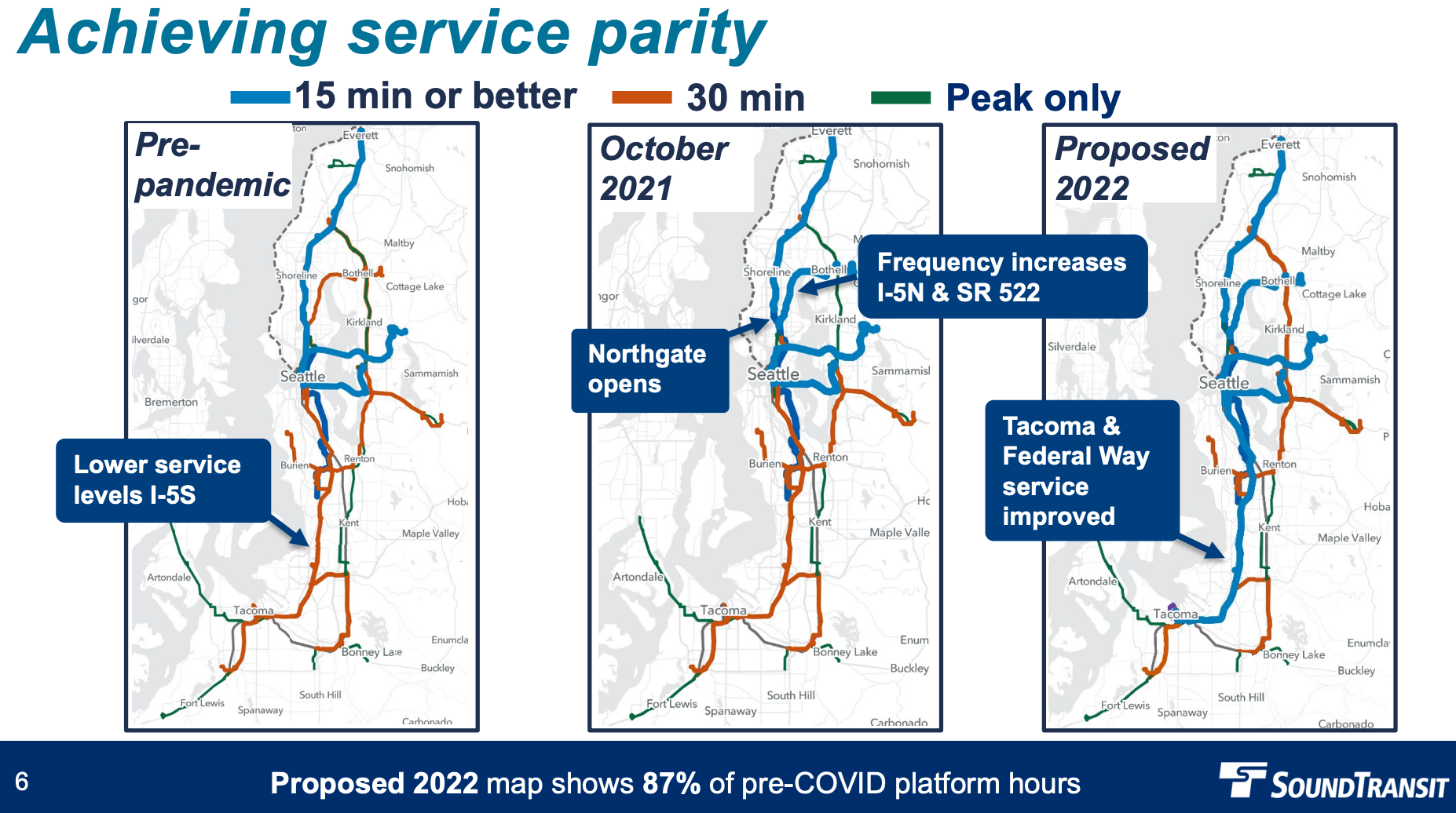 Sound Transit’s 2022 Service Plan Rests Heavily on Boosting Staffing Levels