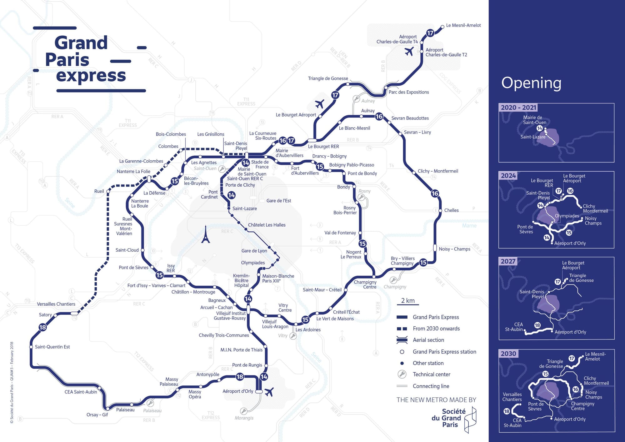 Map of the Grand Paris Express, Europe’s Largest Transit Expansion Project