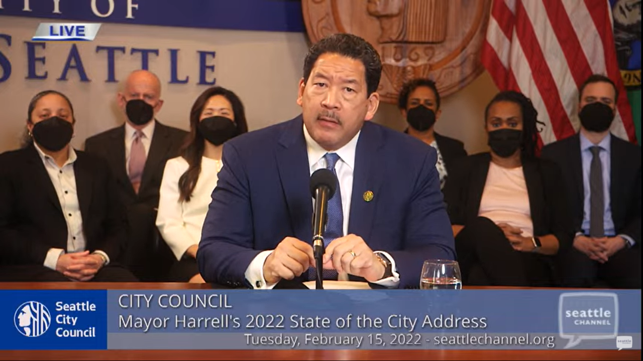 Harrell Pledges SPD Staffing Surge in State of City Speech