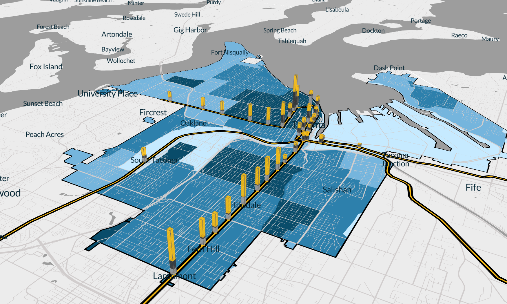 New Tool Visualizes Housing Near Transit in Puget Sound Cities