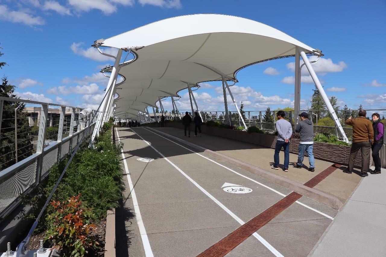 Transformative Pedestrian Bridge Opens at Redmond Technology Station