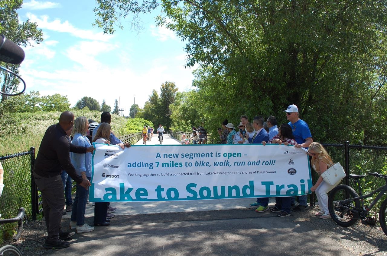 New Segment of Lake-to-Sound Trail Opens in South King County