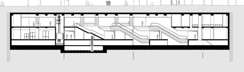 Milan Line 4 Station Cross Section