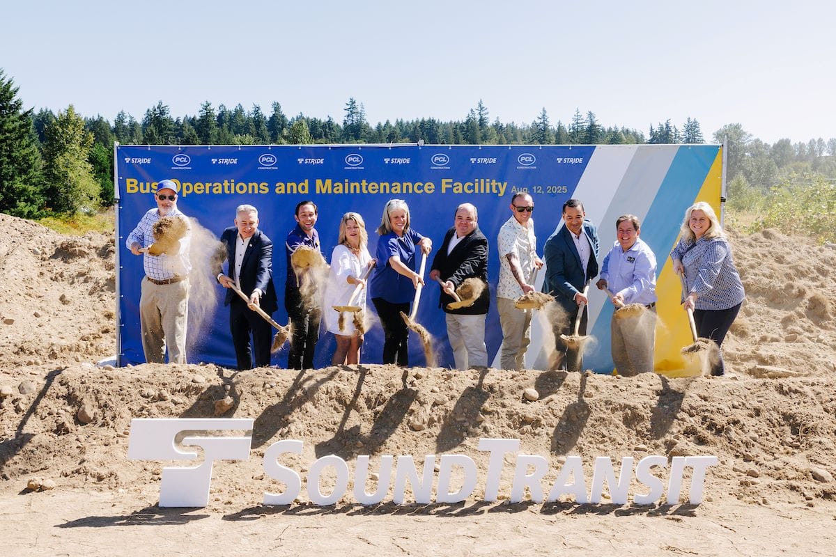 Sound Transit Breaks Ground on Stride Electric Bus Base in Bothell