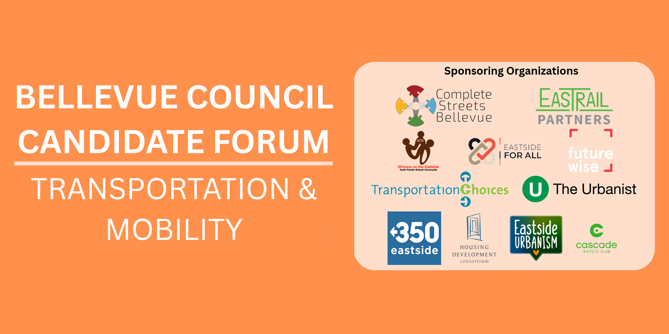 Join Us October 11th for Bellevue City Council Mobility Forum