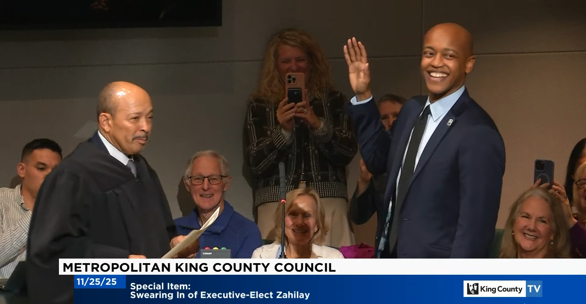 Girmay Zahilay Takes Office as King County Executive, Pledging to be ‘Regional Convener’